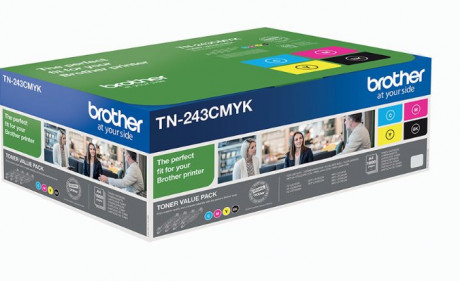 Toner Brother TN-243CMYK - originální multipack, černá + 3 barvy, TN243CMYK