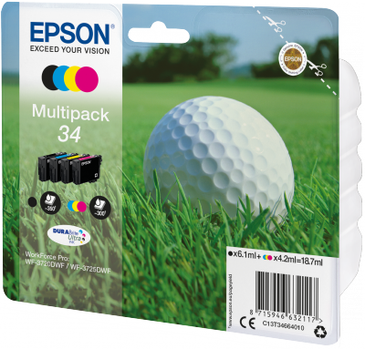 Inkoust Epson T3466 Multipack 4-colours 34 DURABrite Ultra Ink