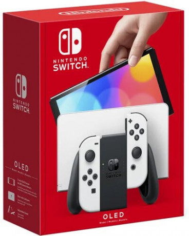 Herní konzole Nintendo Switch, White Joy-Con (OLED)