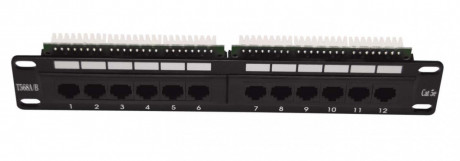 Patch panel LEXI-Net 12 port Cat. 5e UTP 1U/10