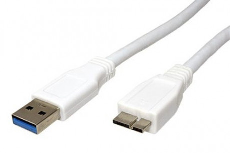 Kabel Value SuperSpeed USB3.0 A(M) - microUSB3.0 B(M), 2m, bílý