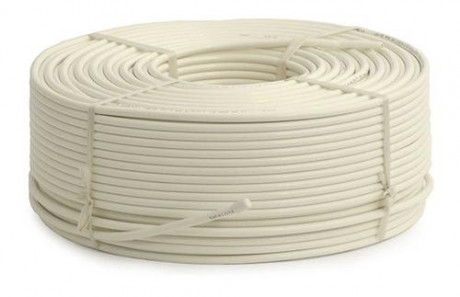 Kabel Koaxiální kabel RG6 Cu (75 ohm) - 100 m bílý