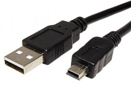 Kabel USB A(M) - miniUSB 5pin B(M), 0,15m