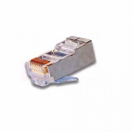 Konektor RJ45 FTP 8p8c, Cat 5e, drát, 50 micronů