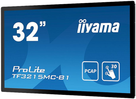 Dotykový monitor IIYAMA ProLite TF3215MC-B1, 31,5 kioskový LED, PCAP, USB, VGA/HDMI, lesklý, bez rá