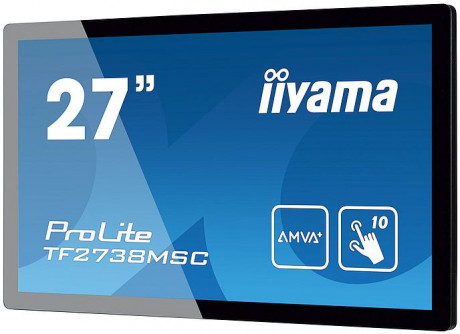 Dotykový monitor IIYAMA ProLite TF2738MSC-B2, 27 kioskový AMVA+ LED, PCAP, 5ms, 255cd/m2, USB, DVI/