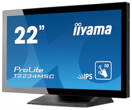 Dotykový monitor IIYAMA ProLite TF2234MC-B7AGB, 21,5 IPS LED, PCAP, 8ms, 305cd/m2, USB, VGA/HDMI/DP