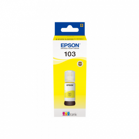Inkoust Epson EcoTank 103 žlutý, 65ml (7 500 stran při 5% pokrytí)