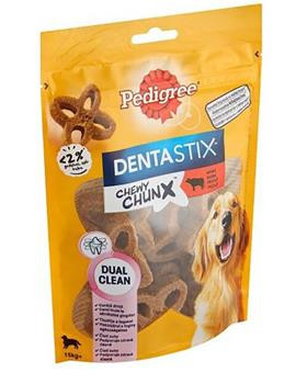 Pedigree pochoutka DentaStix Chewy Chunx hovězí MINI 68g