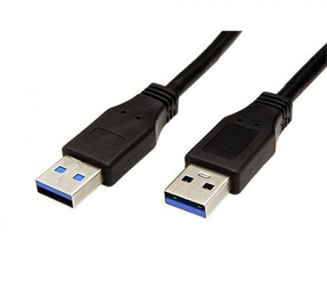 Kabel USB3.0 A(M) - USB3.0 A(M) SuperSpeed 5Gbps 1 m, černý