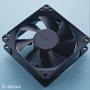 Ventilátor Akasa AK-181BK-S 8cm, černý