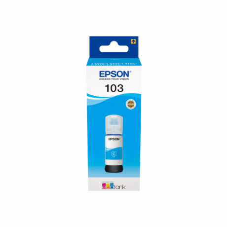 Inkoust Epson EcoTank 103 azurový, 65ml (7 500 stran při 5% pokrytí)