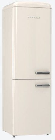 Gorenje ONRK619DC-L Řada Retro Volně stojící kombinovaná chladnička s mrazničkou, 194 x 60 x 66.1 cm