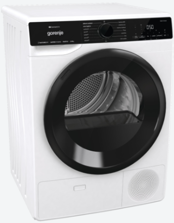 Gorenje D2PNA83W/CZ Řada G600 Volně stojící sušička prádla s tepelným čerpadlem, 8 kg