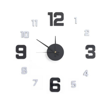 Samolepící hodiny G21 Metallic Style 