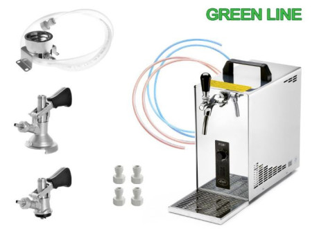 Sestava Lindr PYGMY 20/K GREEN LINE, BAJONET, PLOCHÝ + SANITAČNÍ ADAPTER BAJONET se vzduchovým kompr