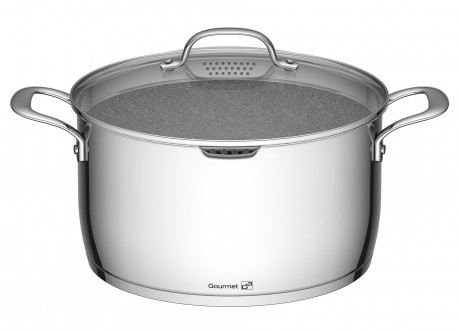 Hrnec G21 Gourmet Miracle s cedníkem 28 cm s poklicí nerez/greblon