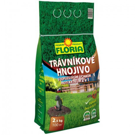 Hnojivo Agro  Floria trávníkové s odpuzujícím účinkem proti krtkům 7.5 kg