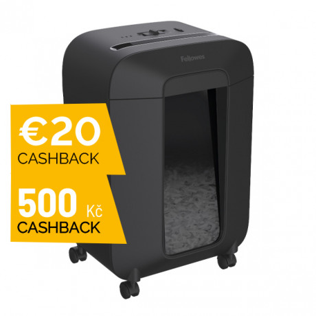 Skartovač Fellowes LX 85 P-4, Cross cut 4x40mm, 12l istů, 19l, Credit Card, černý - CASHBACK 500 Kč