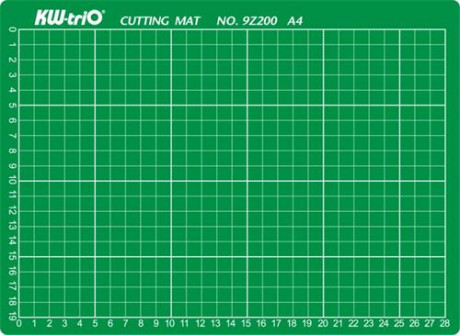 Řezací podložka KW-triO A4 9Z200 pro řezání odlamovacím nebo rotačním nožem, zelená