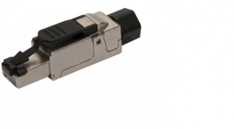 Konektor Solarix SXRJ45-6A-STP-BK-SA STP 8p8c, Cat 6a, drát, průmyslový, samořezný