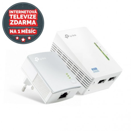 Powerline ethernet TP-Link TL-WPA4220 KIT 500Mbps, WiFi, set TL-WPA4220 a TL-PA4010