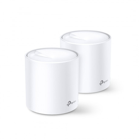 WiFi router TP-Link Deco X60(2-pack) AX3000, WiFi 6, 2x GLAN, / 574Mbps 2,4GHz/ 2402Mbps 5GHz