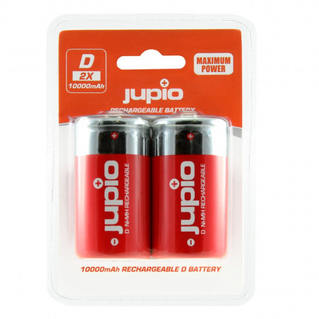 Baterie Jupio D 10000mAh (velké monočlánky) 2ks, dobíjecí