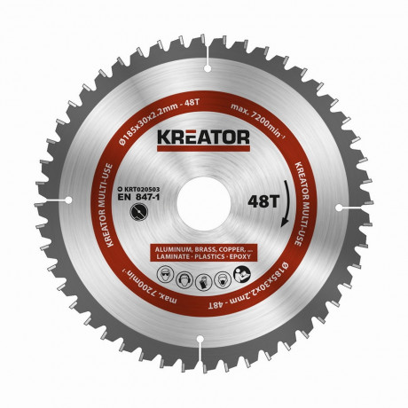 Pilový kotouč Kreator KRT020503 univerzální 185mm, 48T