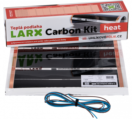 LARX Carbon Kit heat 144 W, topná fólie pro svépomocnou instalaci, délka 1,6 m, šířka 0,5 m