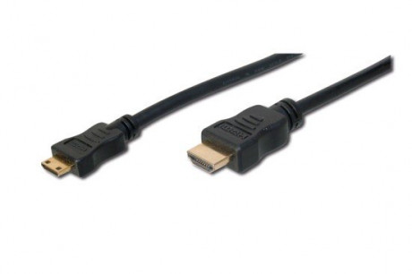 Digitus Kabel HDMI - mini HDMI, 2 m (v1.3, zlacené kontakty)