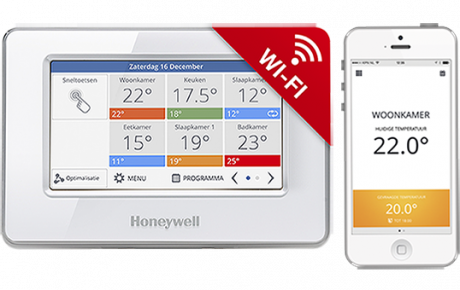 Honeywell EvoTouch-WiFi ATC928G3026, řídící jednotka bez napájení, bílá, CZ lokalizace