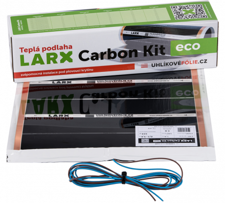 LARX Carbon Kit eco 80 W, topná fólie pro svépomocnou instalaci, délka 1,6 m, šířka 0,5 m