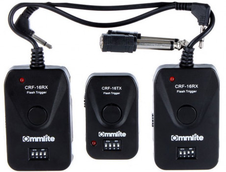 Commlite CRF-16TR2 (433 MHz) set - dálkový ovladač + 2 x přijímač