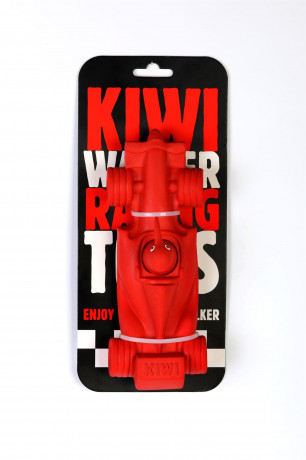 Kiwi Walker Latexová hračka pískací Formula, Velikost 19 cm, Červená