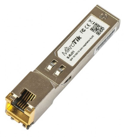 SFP modul Mikrotik S-RJ01 RJ-45, 10/100/1000Mbit, 100m, 1.25G