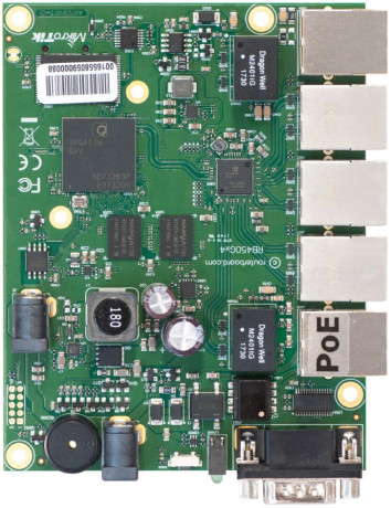 RouterBoard Mikrotik RB450Gx4 ROS L5, 4x GLAN