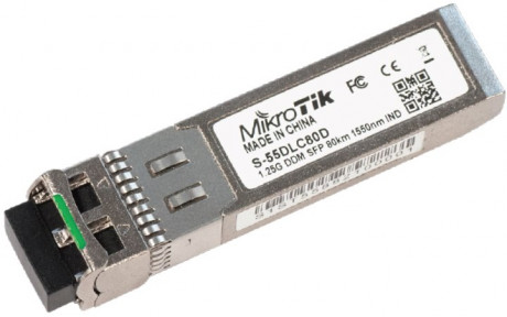 SFP modul Mikrotik S-55DLC80D optický, SM, 80km, 1.25G, 1550nm, 2x LC