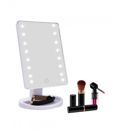 iMirror kosmetické Make-Up zrcátko s LED Dot osvětlením, bílé