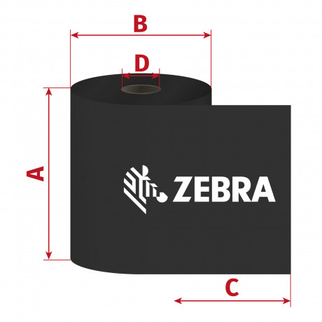 Páska Zebra ZipShip 2300, 33mm x 74m, TTR, vosk