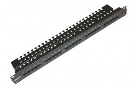 Patch panel LEXI-Net ISDN 25p. 1U - Black