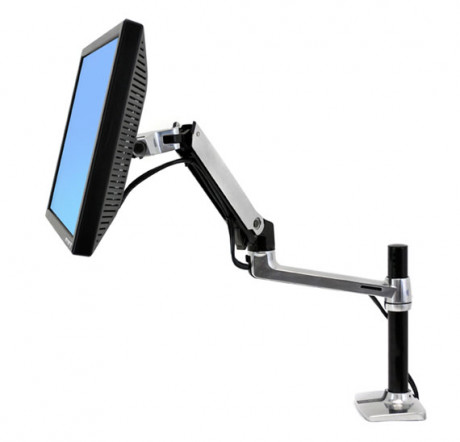Držák Ergotron LX Desk Mount LCD Arm, Tall Pole stolní rameno  max 24 LCD,vyšší zákl. tyč