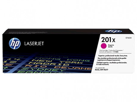 Toner HP 201X purpurová, veliká až 2300 stran A4, pro HP CLJ M252, M277, M274 MAGENTA