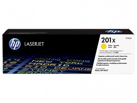 Toner HP 201X žlutá, veliká až 2300 stran A4, pro HP CLJ M252, M277, M274 YELLOW