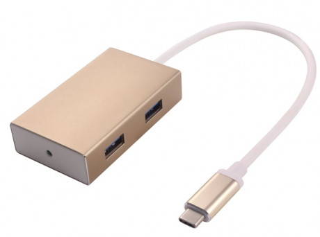 Přepínač USB3.1 hub 4x USB3.0 ,hliníkové pouzdro