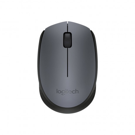 Myš Logitech Wireless Mouse M170 bezdrátová, optická, 2 tlačítka, bezdrátový přijímač USB, černo-šed