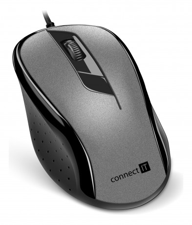 Myš Connect IT CMO-1200 optická, USB, šedá