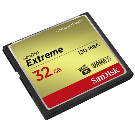 Paměťová karta Sandisk Extreme CF 32 GB 120 MB/s zápis 85 MB/s UDMA7