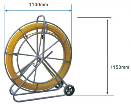 Protahovací pero sklolaminátové ve stojanu 9mm - 150m