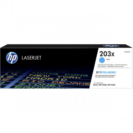 Toner HP 203X azurový velký, CF541X